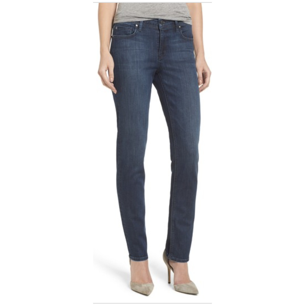Women's Fidelity Stevie Mid Rise Skinny Tao Blue Denim Skinny Jeans Size 26 NWT
